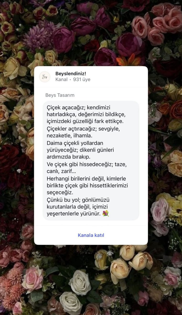 Çiçek açtıranımız çok olsun 🤎