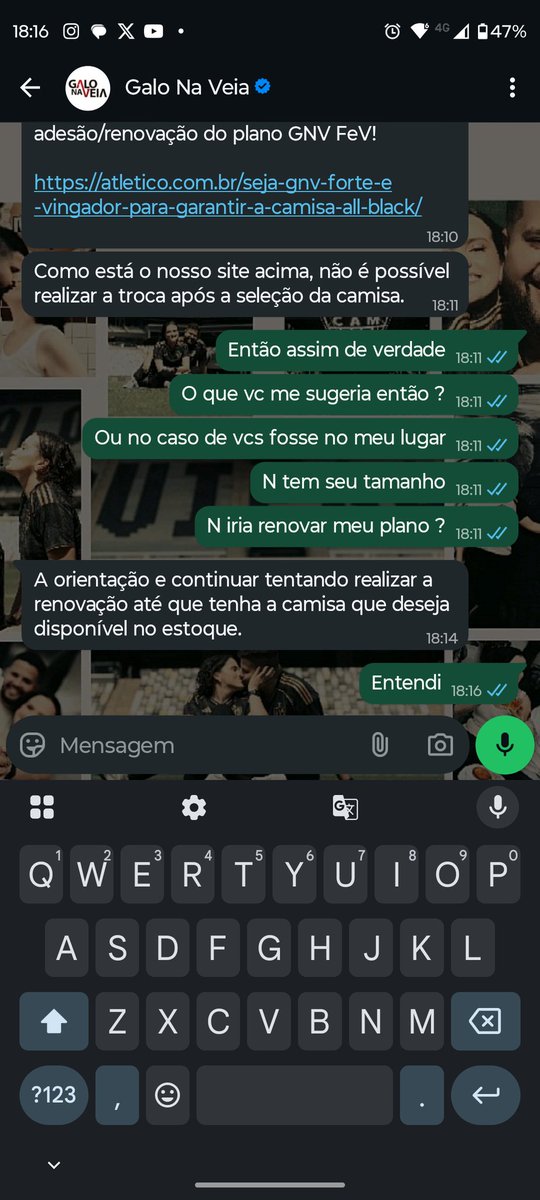 th_bethonico's tweet photo. @GaloNaVeia @Atletico e os caralhos 

No site do sócio só tinha uma opção de tamanho de blusa aí a instrução que vcs me passam é de não renovar meu sócio até que o tamanho da camisa apareça? E se não tiver ? Não renovou nunca mais ? https://t.co/qz9PHrxklO