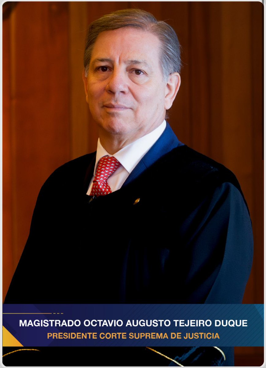 #JUSTICIA Hoy termina el periodo institucional del magistrado y presidente de la Corte Suprema de Justicia, Octavio Tejeiro.

Este año el magistrado lideró la conmemoración de los 40 años del Palacio de Justicia y realizó diversas defensas a la autonomía de la Rama Judicial.

Vía