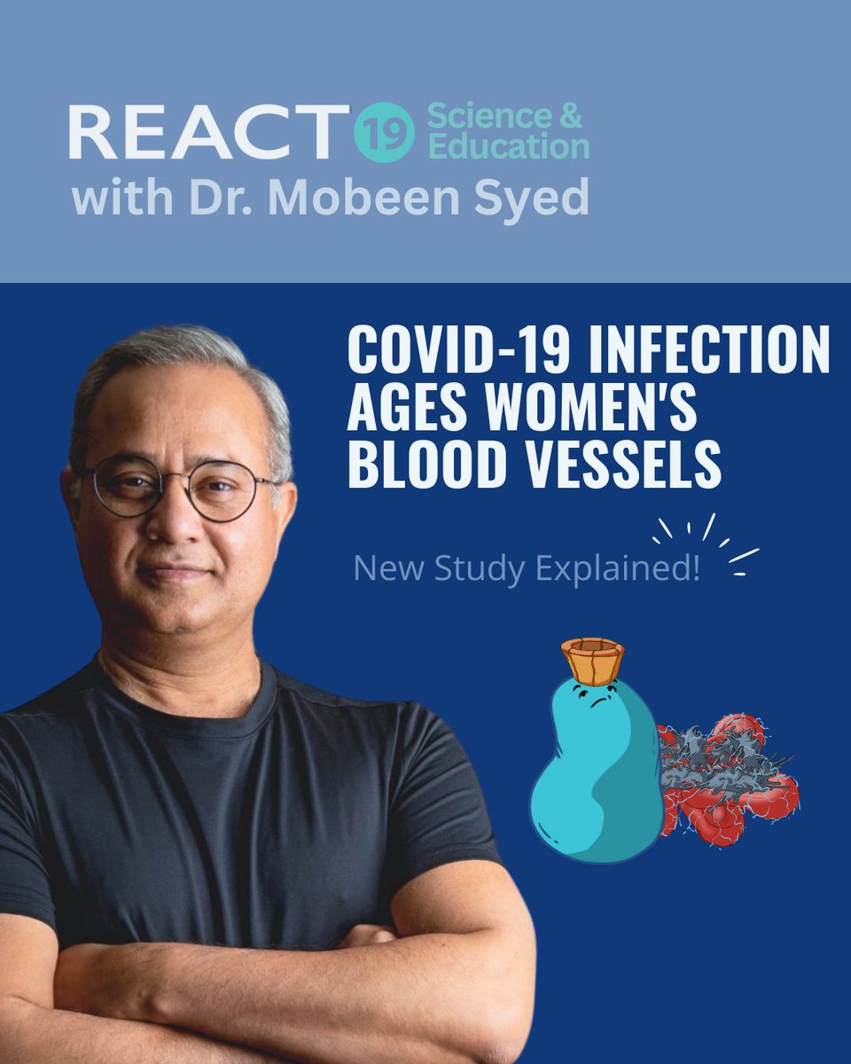 React19org's tweet image. Groundbreaking new research shows that women infected with COVID-19 may experience accelerated blood vessel aging, up to 5 to 10 years.

Dr. Been reviews this study and explains how spike protein interaction with ACE2 enzymes may drive these changes, and what signs of recovery…