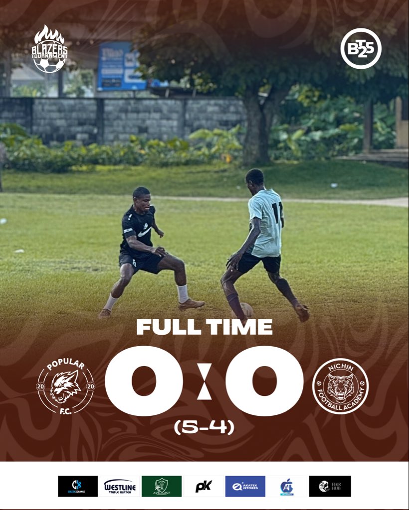 blazerstour's tweet photo. Popular FC emerge as the Champions of Blazers Tournament 2025.

#BT2025 https://t.co/YtHZsDYG8r