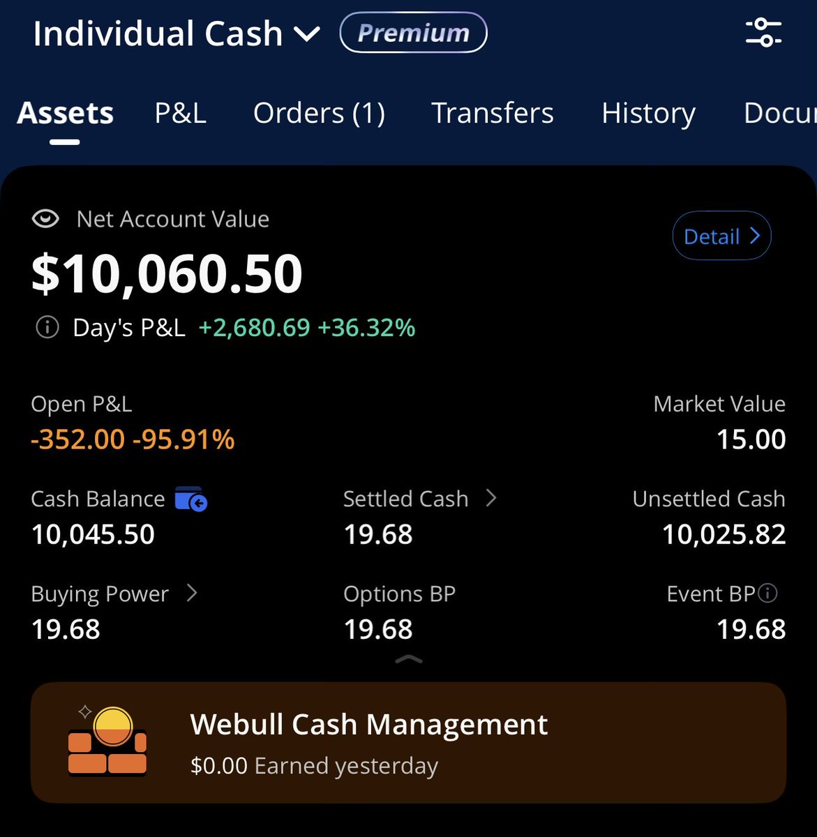Forged_by_Steel's tweet image. Day 9:

📈Massive closing day with $2.7k profit
⚡️Reached $10k from $2k in 2 weeks
🔥+8k in profits since reset = 500% gains
💰Withdrawing $8k (pay yourself first)
⚙️Resetting back to $2k on 11/17 (poll)

Join or keep missing out! 

#2KChallenge $XPEV $SPX #Trading #PYF