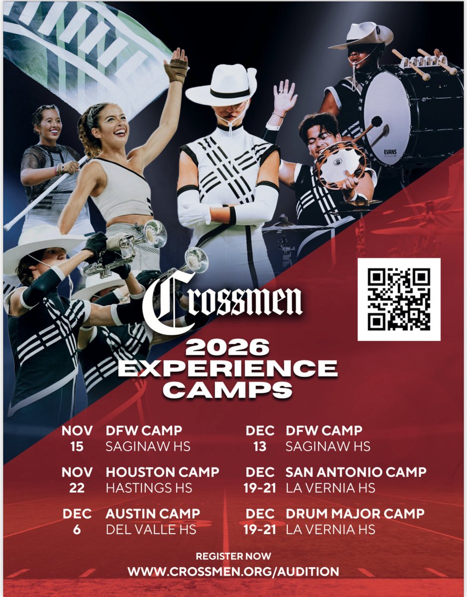 TEXASJROD93's tweet photo. Calling all Houston Area Band Directors as students! Crossmen Camp at Hastings High School 

@AliefISD @AliefHastingsHS @ATaylor_RLBand @ElsikBand @HHSBearBand 
@TMEA https://t.co/H13MF3LSZZ