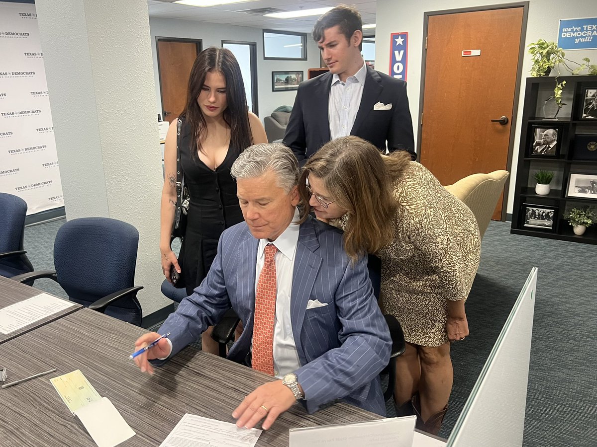 Texas Democrats, I’m officially on the March 3 ballot to earn our party’s nomination for Texas Attorney General. I am asking for your vote!

My family and I thank you for your support and hard work as I campaign with you for the nomination. LET’S GO!!!