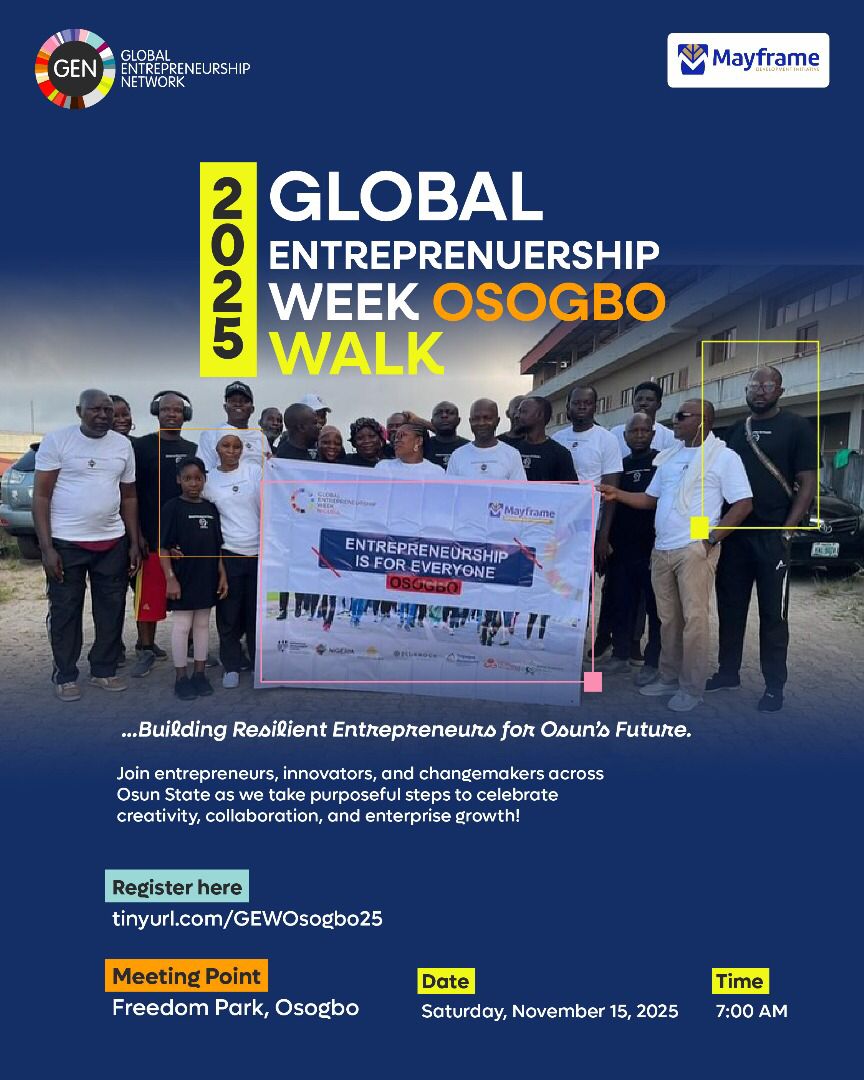 AWOTIPED's tweet image. Let&apos;s WALK for Entrepreneurship together