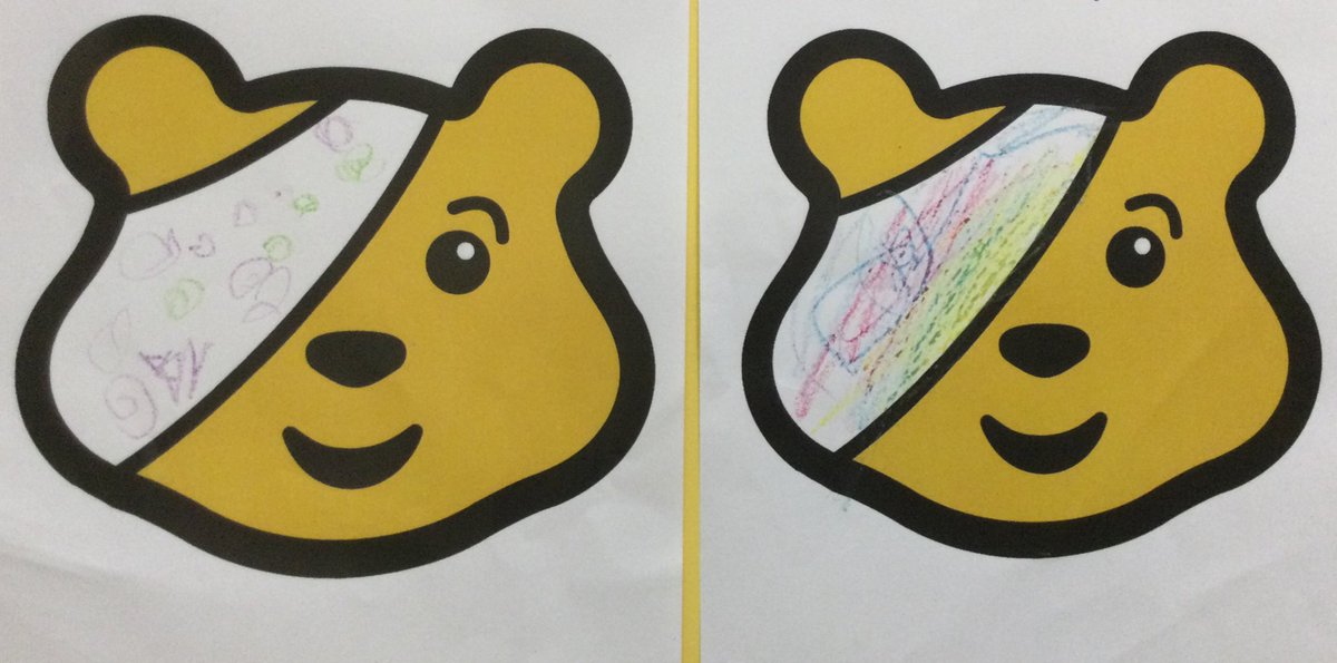LeighPrimary's tweet image. Nursery/Reception children enjoyed learning about Pudsey  Bear. We watched some of the videos about Pudsey and coloured Pudsey pictures.#Pudseybear2025 #PD #PSED #memorymakers #lifelonglearners