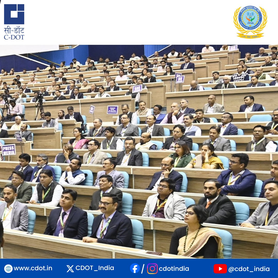 Honoured to attend the 60th Foundation Year – Diamond Jubilee Celebration of the Indian Telecommunications Service (#ITS) at Vigyan Bhawan, New Delhi.

It was a privilege to be part of this landmark function graced by  <a href="/CPR_VP/">CP Radhakrishnan</a> Shri C. P. Radhakrishnan Ji, Hon’ble Vice President