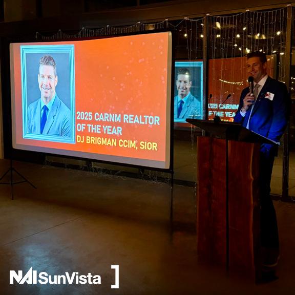 A huge round of applause for DJ Brigman SIOR, CCIM, named CARNM’s 2025 Realtor of the Year! 🏆🎉

This honor is a true testament to DJ’s professionalism, leadership, and the positive impact he has consistently made in our local CRE community

#RealtorOfTheYear #nmcre