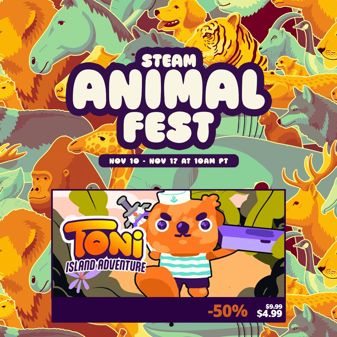 🏝️ Ready to kick off the weekend on Salamino Island?

Toni Island Adventure is going for just ‼️$4.99‼️
Only until next Monday!

▶️ s.team/a/2908830/

🍕 Drop a like/repost so this PAW-some deal reaches more people!

#indiegame #indiedev #gbstudio #gameboy #pixelart