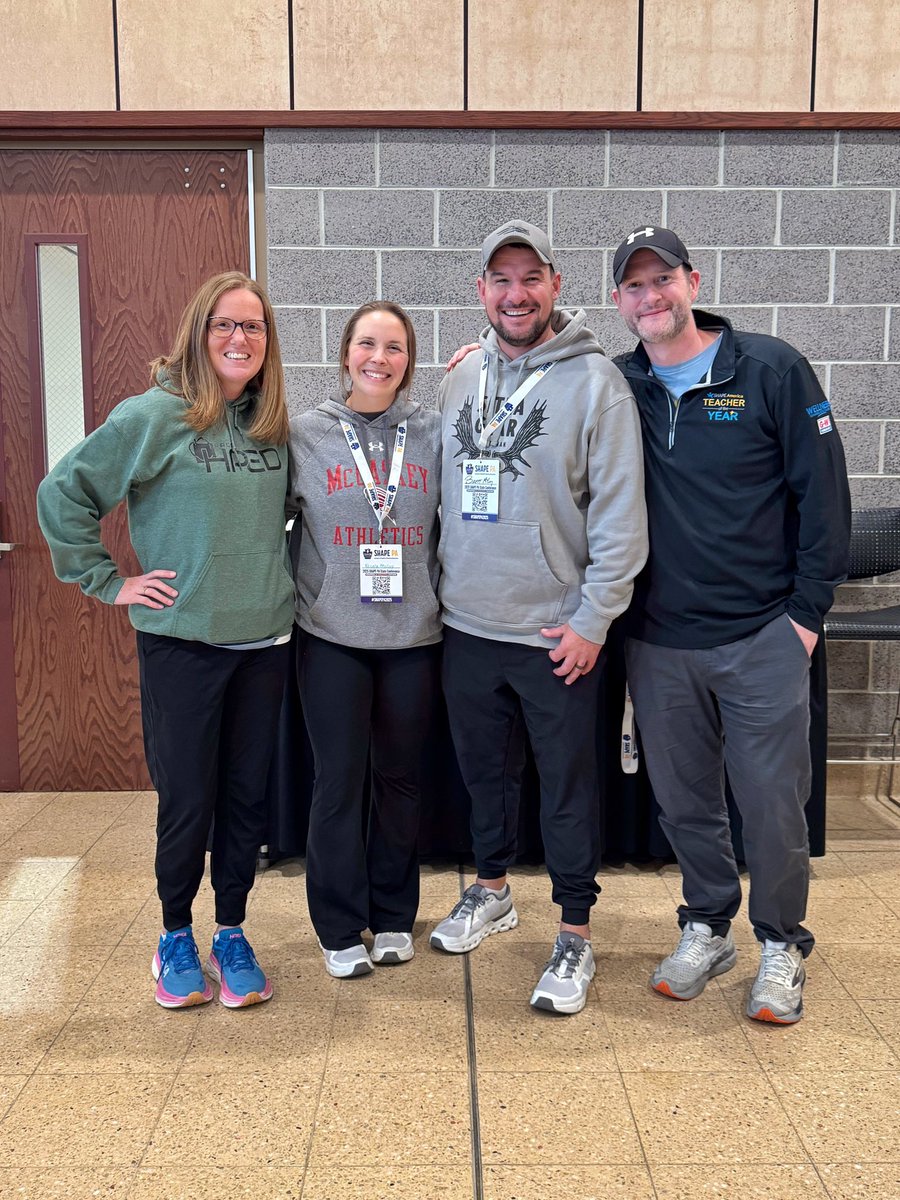 Always a blast getting to hang, collaborate and learn from top tier APE’s. <a href="/AFallsPETeach/">Amy Falls, NBCT</a> and <a href="/LongviewAPE/">Jeff Watkins</a> rocked their sessions at <a href="/SHAPE_PA/">SHAPE PA</a> So glad you guys were here!🤩👏🏼