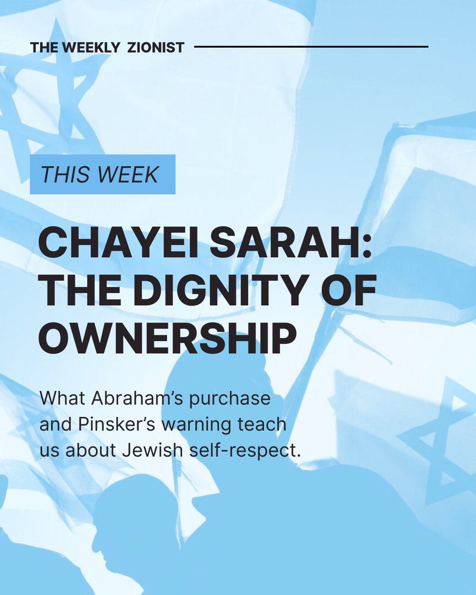 z3_project's tweet image. In this week’s installment of the Weekly Zionist we read Chaya Sarah, which tells the story of Abraham making arrangements for Sarah’s burial.

What may seem like a simple real estate transaction is actually much more. Amitai and Zack examine the story’s lessons about ownership…