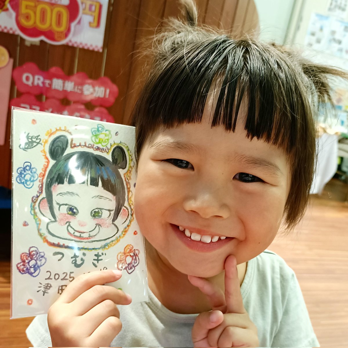 がちゃみ似顔絵 みーの似顔絵屋さん🎨 10.19 第66回津田塾祭マルシェ(@tsudajukusai