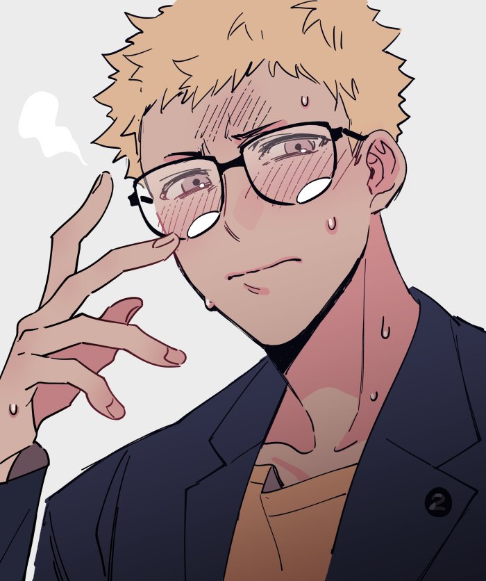 ⠀⠀

He actually needs to use glasses, but. . . He's too ashamed to do so.

It'll kill his "punk" vibes, or so he says. . .

⠀⠀