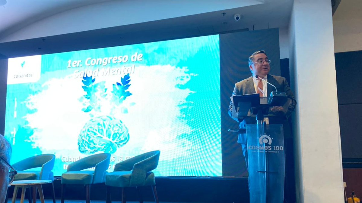 FasecoldaOficia's tweet photo. 🧠✨En el Primer Congreso de Salud Mental de la ARL Colsanitas, nuestro presidente @gustavoemorales destacó que la salud mental laboral es pilar de bienestar y productividad. Colombia avanza hacia entornos de trabajo más humanos y seguros. ¡Cuidar la mente es proteger la vida!💙 https://t.co/K4ZBSMeVyL