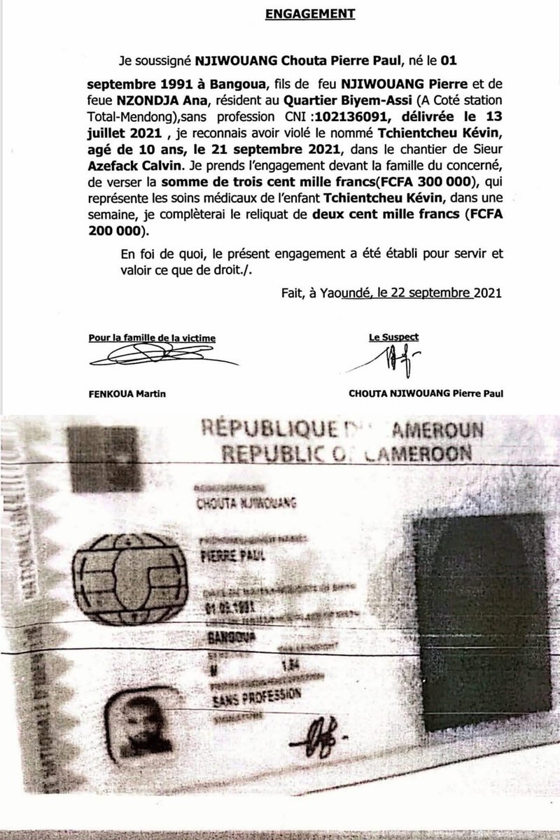 MyriameAkamba's tweet photo. Nous n'avons pas oublié hein !  Que Votre @Paulchouta  avait violé un petit garçon de 10 et a fui pour l’étranger.  Et dire qu'aujourd'hui, il dit défendre les causes perdues ! Qui a défendu l’enfant là?! https://t.co/DkZj5EbIID