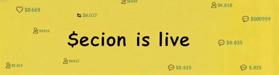 introducing $ecion, the native engager coin of our tipping app built for the social engagement economy. when you hold ecion and participate, whether by tipping or engaging with content, you earn automatic token rewards.

every time you tip someone you and they earn extra $ecion