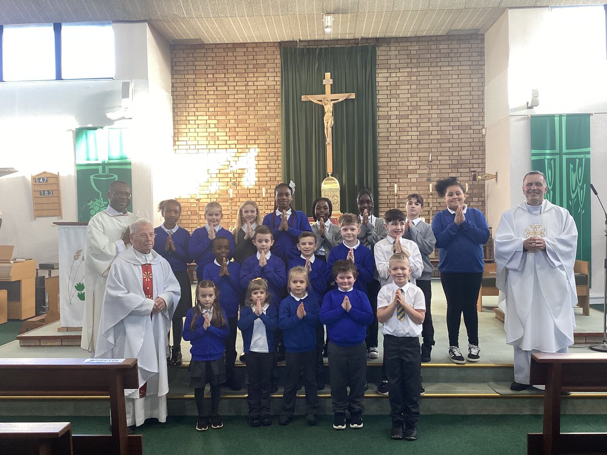 We celebrated our 25th Anniversary with a very special feast day mass! 🙏🏼 🌟 Thank you to Fr John, Fr McKay &amp; Deacon Elvis for a beautiful service. Well done to these wonderful children who lead our mass! We are very proud of you all. 🌟💙 <a href="/StJosephsCnauld/">St Joseph’s Cumbernauld</a>