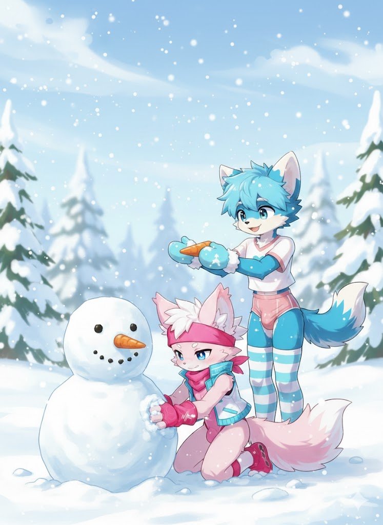 🎄"Let's make a snowman! A big one~⛄😆
Leo's nose is so cute!❤️"🎄
*
🎄「雪だるま作ろう！でっかくね～⛄😆
レオの鼻、かわいいよ！❤️」🎄

#Shota #Yaoi #Gay #ショタコン #ショタ #AIart #NathanXLeo

<a href="/leocat0AI/">Ł€Ø VΔŁ€ŇĆƗΔ</a>