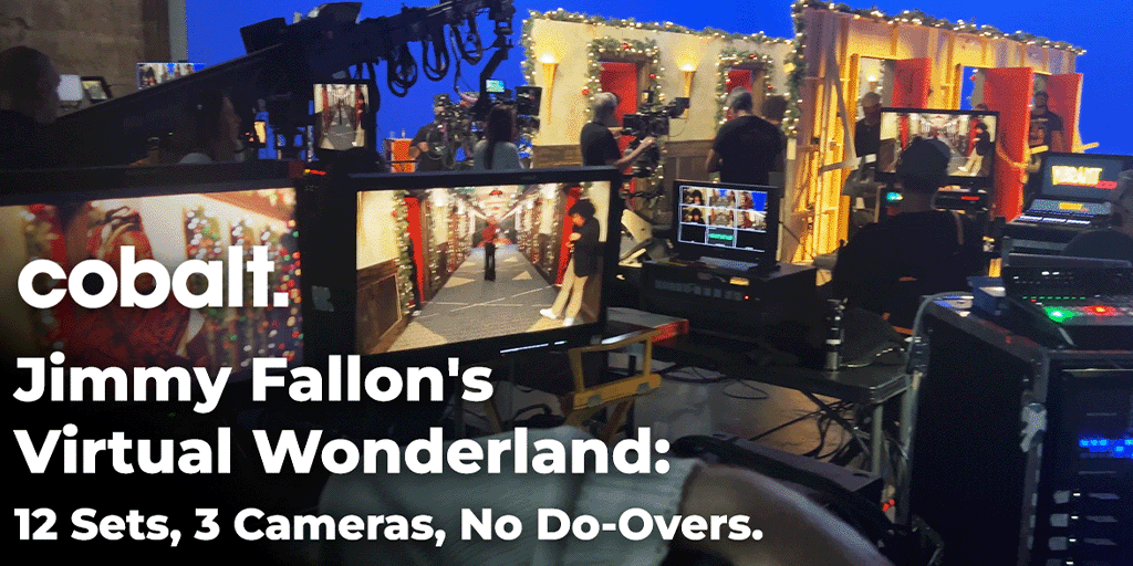 CobaltStages's tweet image. Holiday magic? More like a master class in control — final pixel, in-camera, no post.

✨ Reel Histories — where craft meets courage.
#VirtualProduction #CobaltStages #FilmInnovation #JimmyFallon