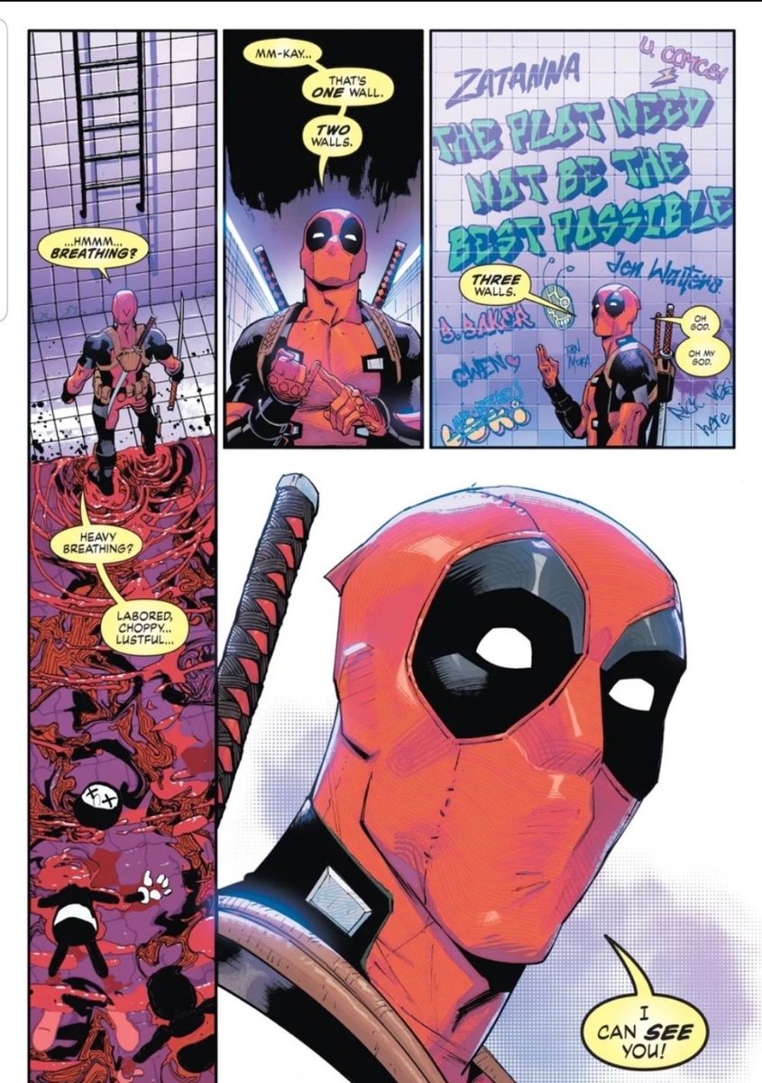 Zatanna being listed among the the other comic 4th wall breakers, oh hellllll yeah