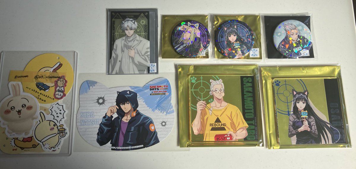 交換】SAKAMOTODAYS サカデイ ナンジャタウン 缶バッジ アクリル