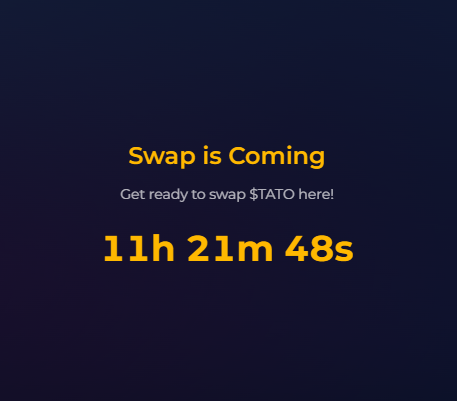 SuiInsiders's tweet photo. $TATO TGE - 11 HOURS LEFT⏰

$TATO is now Verified on @SlushWallet! Are you ready?🧐

Like, RT and Drop your #SUI wallet address 👇 https://t.co/QeK9sdThuG