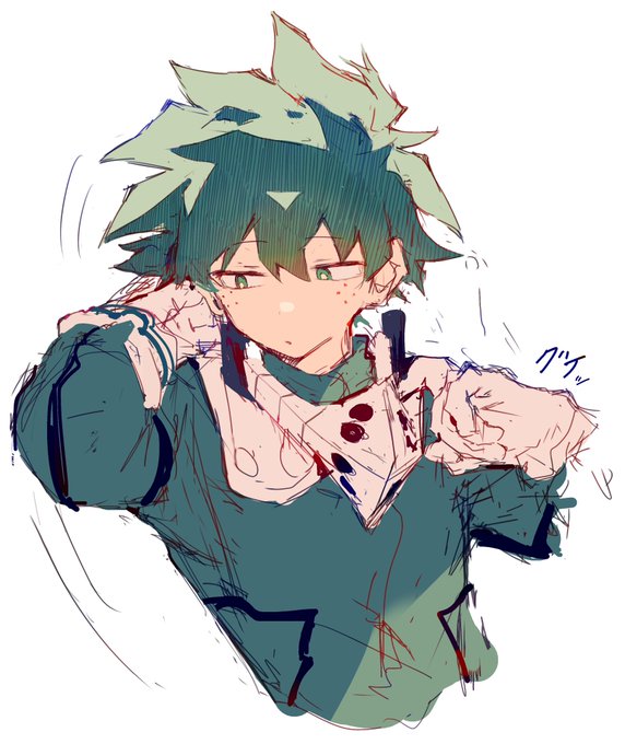 サブで載せてたヒロアカの絵ദ്ദിᐢ- ̫-ᐢ₎ 