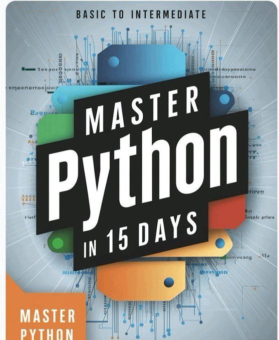 robert_jones0's tweet image. PYTHON is difficult to learn, but not anymore!

Introducing "The Ultimate Python ebook "PDF.

You will get:

• 74+ pages
• Save 100+ hours on research

And for 48 hrs, it's 100% FREE!

To get it, just:

1. Like &amp;amp; Retweet
2. Reply "Send"
3. Follow me [MUST]
4.