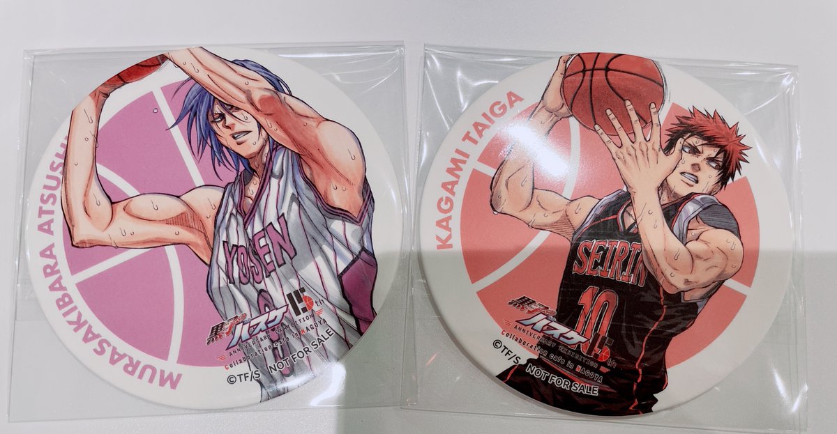 交換】黒子のバスケ 黒バス 名古屋 原画展 カフェ 譲)紫原・火神 求