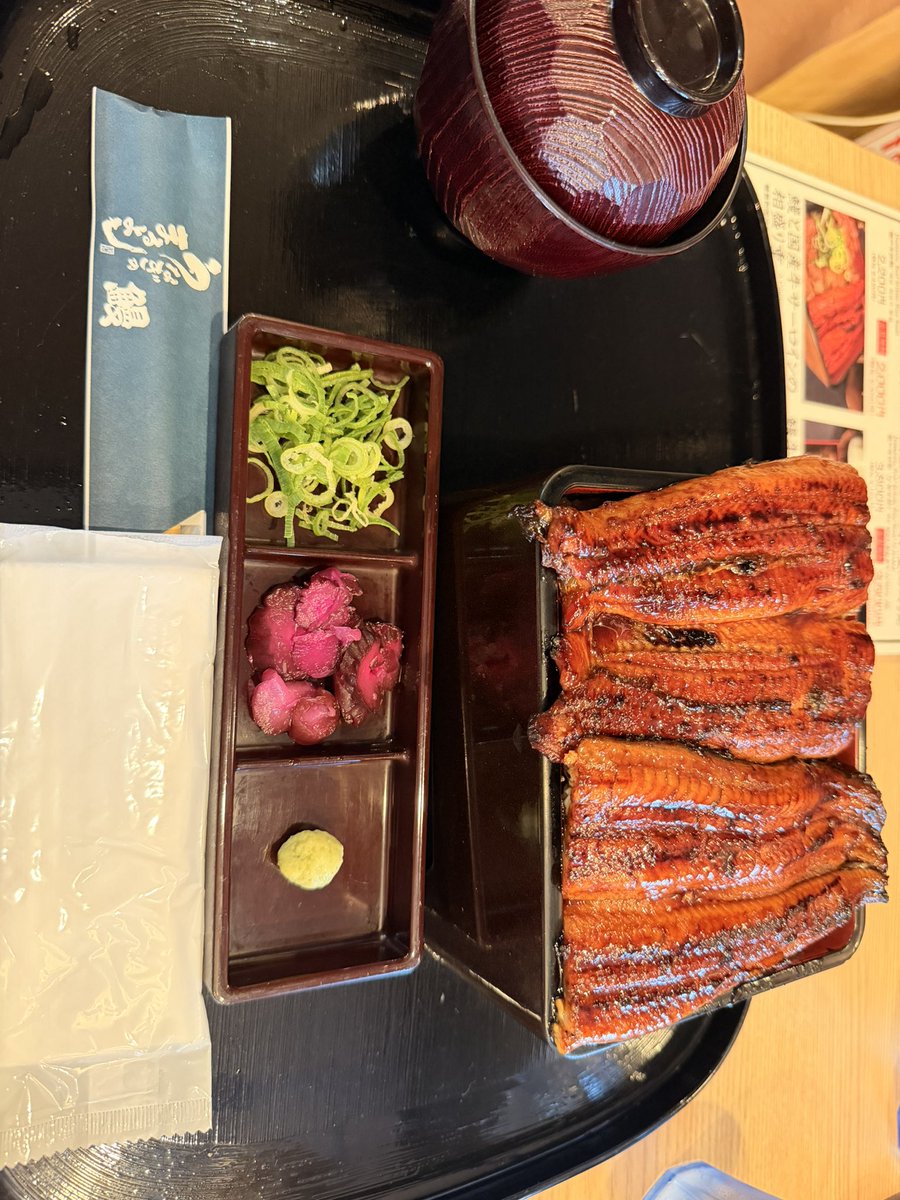 うなぎ2尾のご飯大盛り食べてきた
バチくそ美味かったし2尾とか食べたの初めてやったから大満足すぎた🤤
