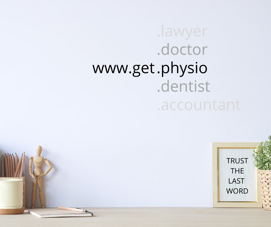 Get your physiotherapy or physical therapy website found faster with the profession's own domain extension.