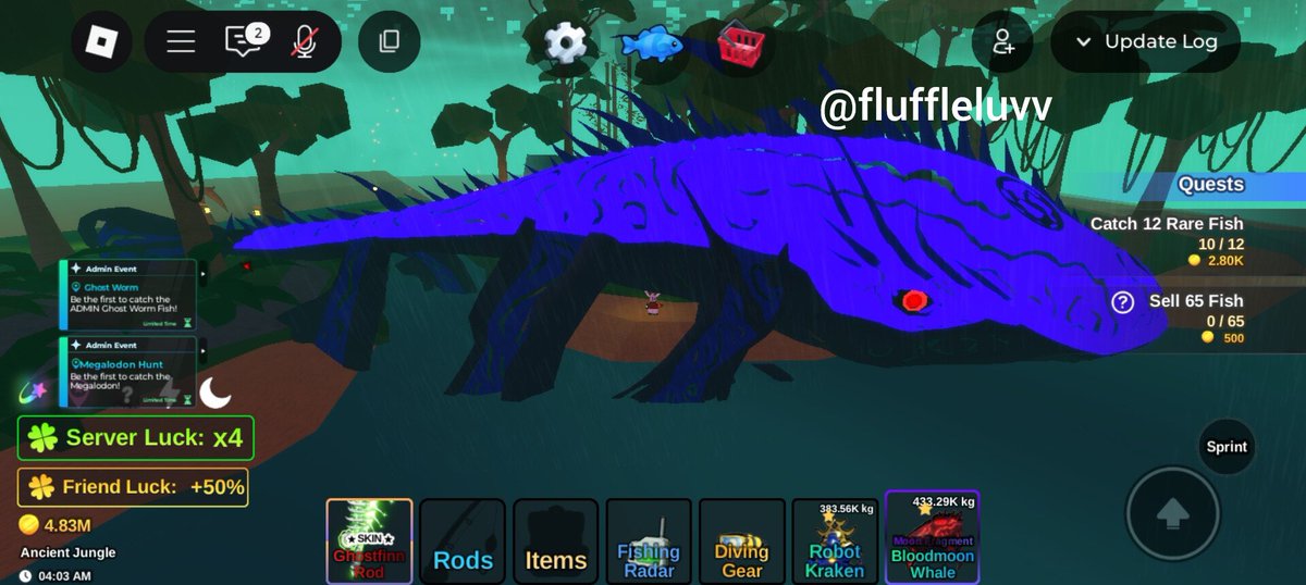 fluffleluvv's tweet image. wts ikan fish it^^
- 432 kg
- chance 1/5M
- bloodmoon whale mutasi moon fragment
- limited (ga bakal ada lagi eventnya)
- bisa rekber
trusted yaa, bisa rekber jugaa. yu ditawar kaka mumpung masi angett^^
#fishit #zonauang #zonajajan