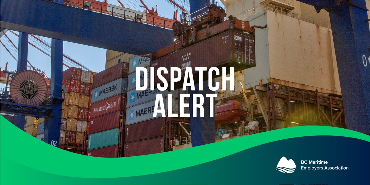 Dispatch Alert 🚨 Vancouver &amp; Squamish will be busy for tomorrows 0800 Sat, Nov 15 shift. There is heavy demand for TS, LTD, WS &amp; WM ratings. Please declare your availability and plug in at the hall. <a href="/BC_Maritime/">BC Maritime Employers Association</a> <a href="/500Dispatch/">500 Dispatch</a>