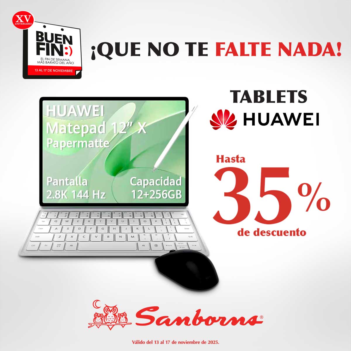 Más pantalla, más ideas, más creatividad. 🌈
Encuentra tu tablet ideal con descuentos que sí sorprenden. 💭 cutt.ly/Lteun7km 

Tablets Samsung: Hasta 50% de descuento.
Tablets Huawei: Hasta 35% de descuento.

Consulta términos y condiciones en: bit.ly/4hQWbtw