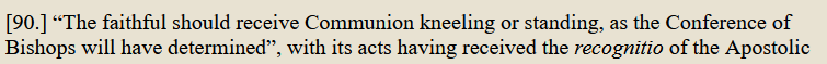 Peter_Steven_s's tweet photo. @JhWesten @holysmoke @CatholicSOTC @LifeSite Actually Redemptionis Sacramentum said this regarding kneeling: https://t.co/grCs0E7v8M