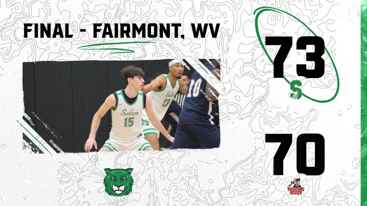 Tigers Win!

Final from Fairmont, WV: Salem 73, Edinboro 70

Next Up: Salem continues play at the Joe Retton Classic in Fairmont on November 15th against Bloomsburg #DefendTheDen