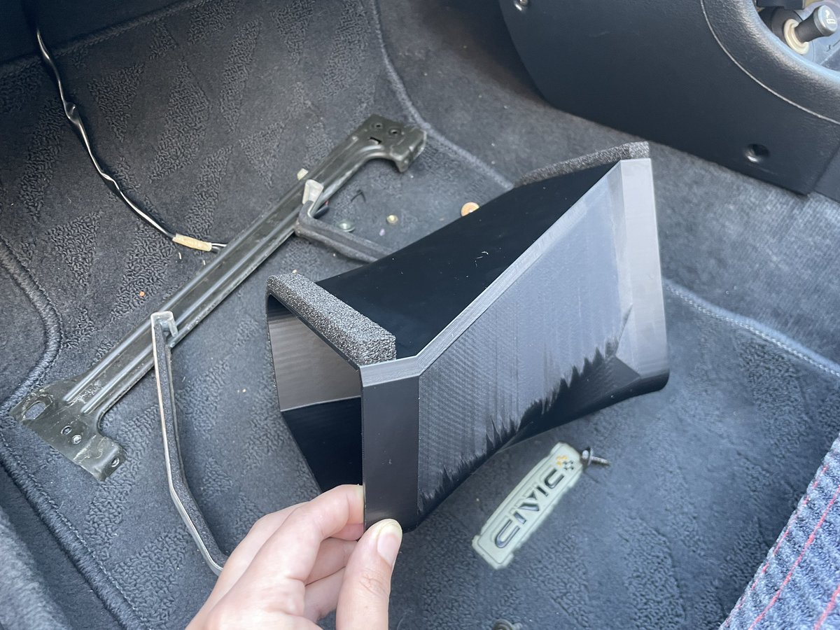 delayedead_'s tweet image. エアコン修理の過程でエバポケースを複製しようとしていたので、副産物としてダミーエバポレーターが出来ました。