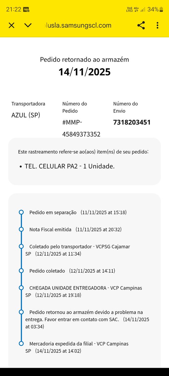 _Leov12's tweet photo. Incrível como a @SamsungBrasil parece querer perder clientes a cada dia mais, cancelamentos sem motivos,  o sac que não ajuda, eu sinceramente acho que meu novo aparelho não será o s25+, irei infelizmente migrar pra concorrência. https://t.co/sXyjagdQO8