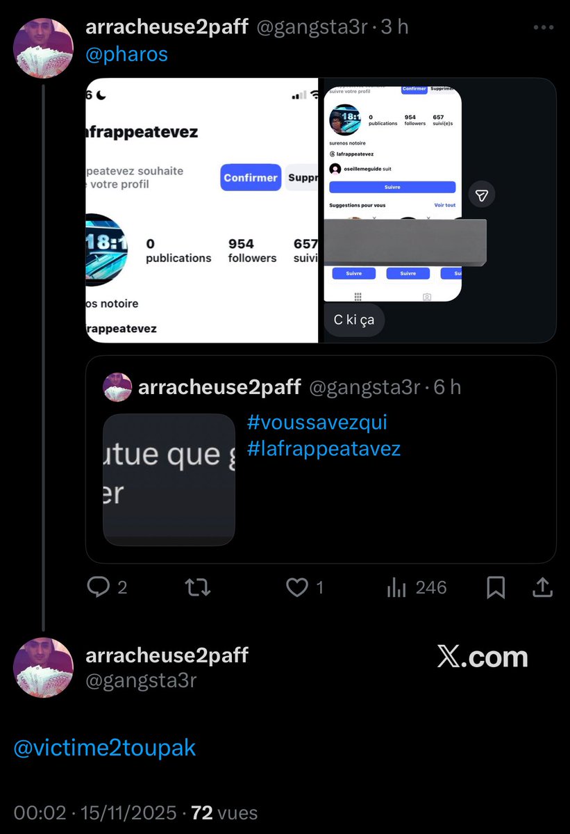 victime2toupak's tweet image. Le compte dénonciateur des actes de Toupak qui est @ au même titre que Pharos, je sais pas si on se rend compte.

Les actes se multiplient, les victimes prennent même la parole en public.

L’union fait la force, demande aux victimes #Kopp