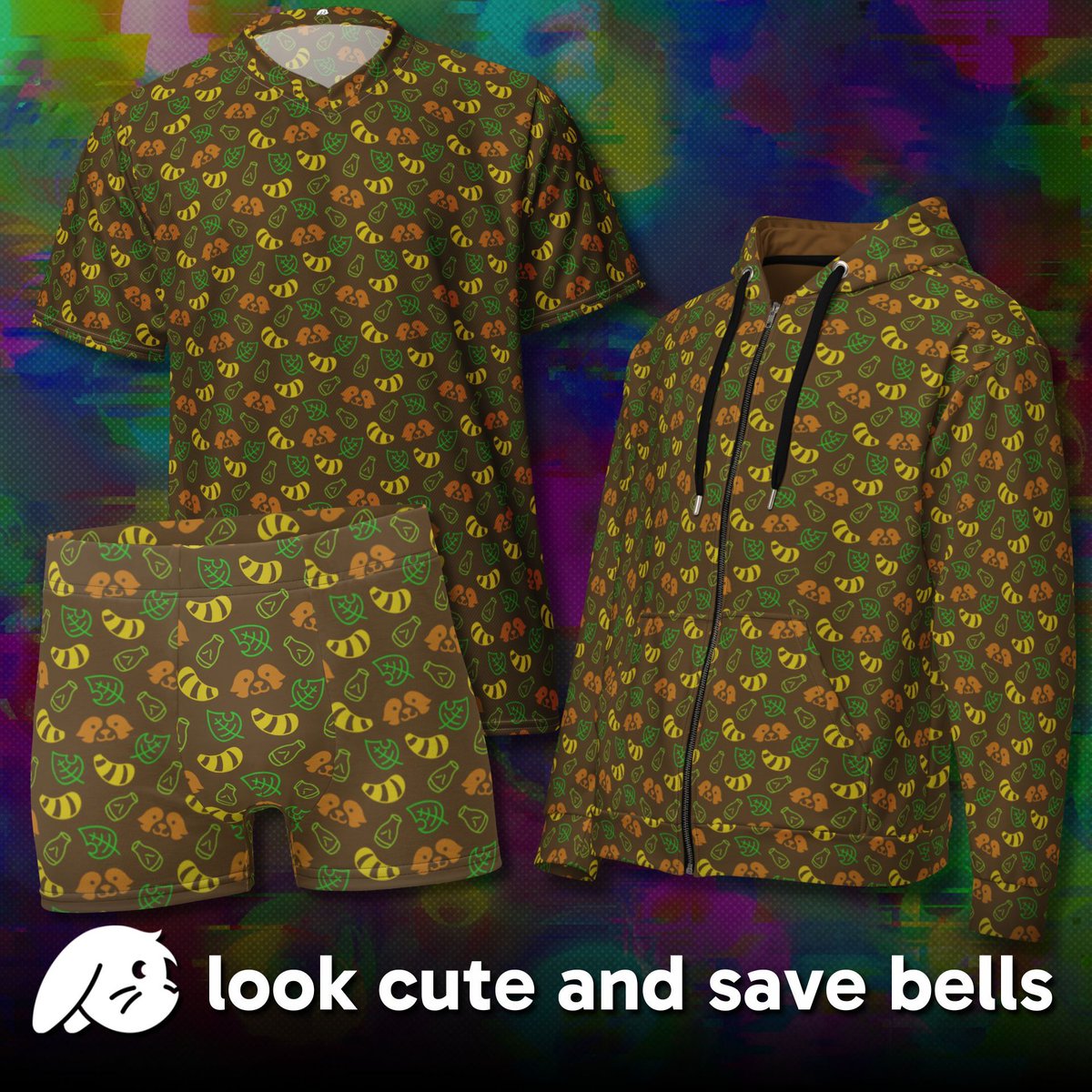 _floofee's tweet image. tricky tanuki
magical leaf on your head
drinking your sake

🐾 &amp;gt;&amp;gt; floof.ee/collections/em…