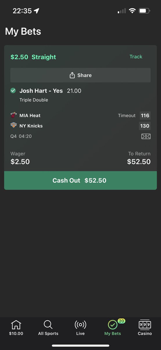 raphcollin7's tweet photo. Crazy night and it aint over yes its small bets🤣🫶🏻 https://t.co/E0VHdgA2m5