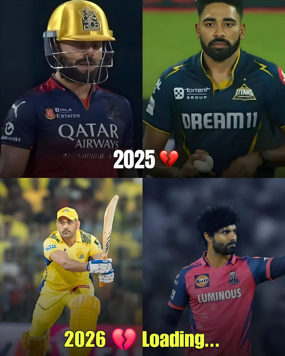 2026 — MS Dhoni vs Ravindra Jadeja 💔… loading.

CSK have officially confirmed the trade: Sanju Samson to CSK, and Sam Curran &amp; Jadeja to RR.