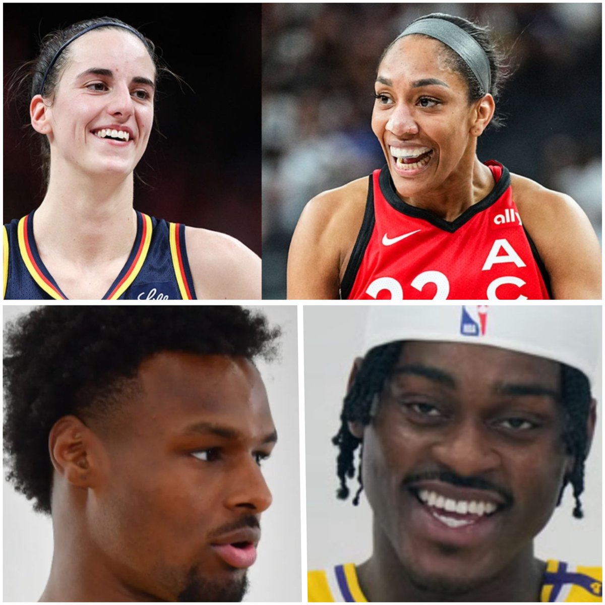 I genuinely believe Caitlin Clark and A’ja Wilson could beat Bronny James and Jared Vando Vanderbilt of the Los Angeles Lakers in a 2-on-2 game.