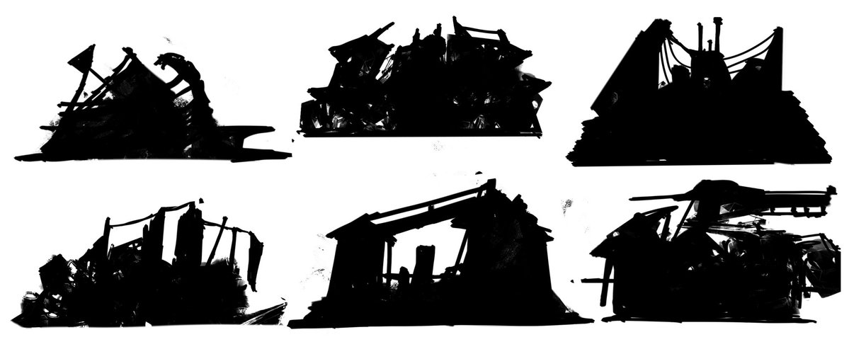 Daiki3dart's tweet image. 「-狩人の拠点- vol 4」 
10分間のシェイプスケッチ  
#conceptart #sketch