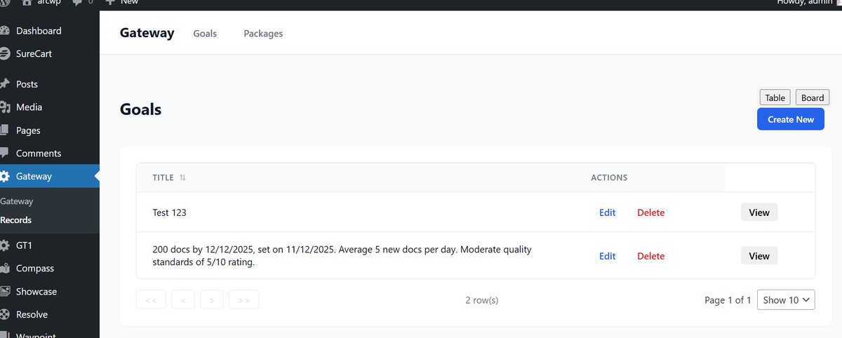 arcwordpress's tweet image. Until recently every Gateway Collection you register would load up in the Content Studio App at WP Admin &amp;gt; Gateway &amp;gt; Records. Eventually with 10+ collections this becomes a confusing UI. 

Now we&apos;ve added the \Gateway\Package\Package class which you can extend in your WordPress…