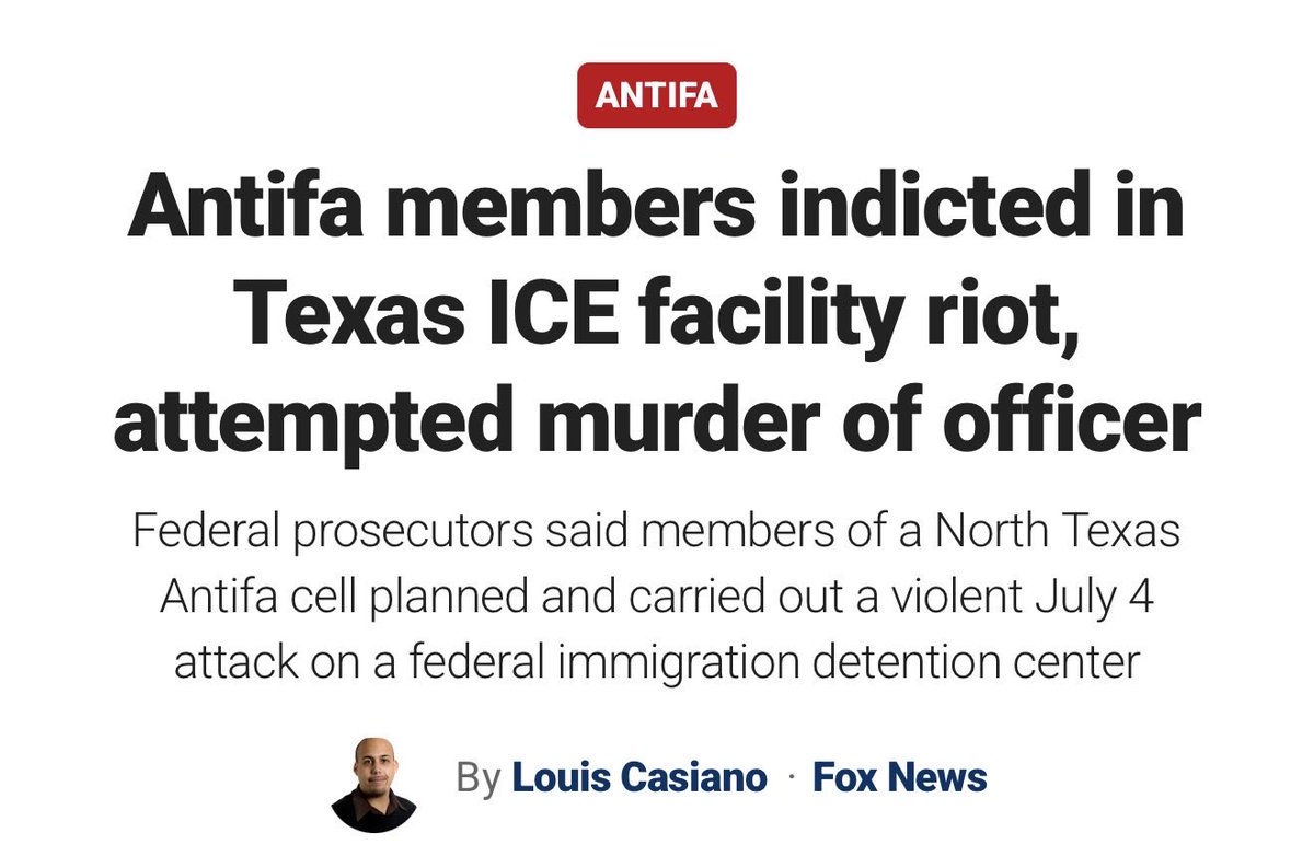 Under President Trump’s leadership with <a href="/TheJusticeDept/">U.S. Department of Justice</a> <a href="/AGPamBondi/">Attorney General Pamela Bondi</a> the FBI and our partners are going after violent Antifa networks all over the country. 

15+ individuals in Alvarado, Texas charged with multiple offenses including material support for terrorists - and we won’t