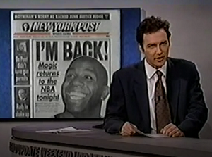 Last week, basketball legend Magic Johnson rejoined the Los Angeles Lakers, four years after learning he was HIV-positive.

NBA doctors have assured the league's players that they have absolutely nothing to worry about. As long as when they are guarding Magic, they remember not