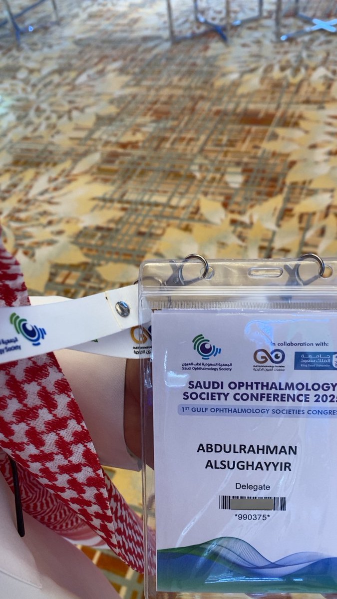 D7ASG's tweet image. Proud to have been a speaker at such an outstanding event to present our E-poster at the Saudi Ophthalmology Society Conference. Truly grateful for this valuable opportunity.

#SOS2025