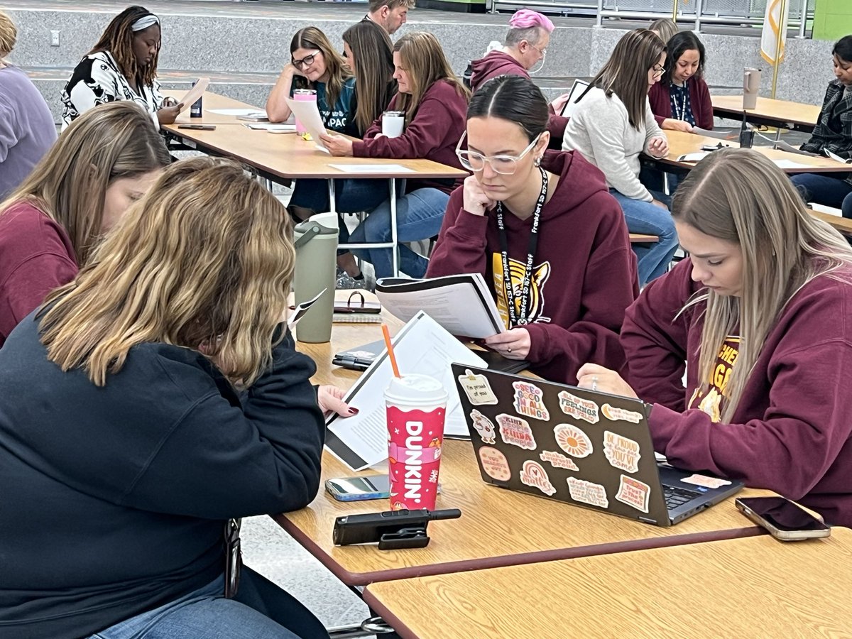 RNewcomb157C's tweet photo. @Chelsea_Tigers are lifelong learners. We started our staff meeting with some professional reading and discussion about differentiation! #WeAreChelsea #LightsCameraAction https://t.co/bwGSuoqoG9