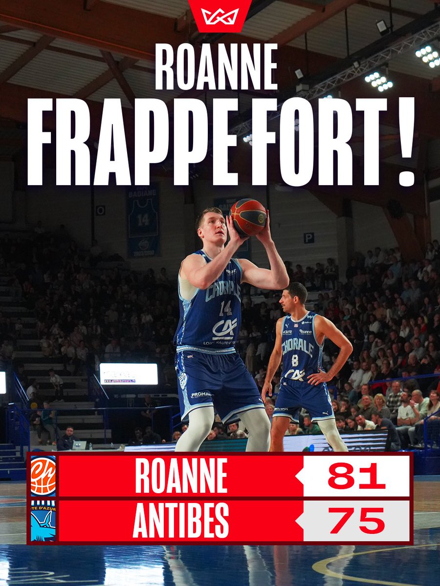 La <a href="/ChoraleRoanne/">Chorale Roanne Basket</a> poursuit son ascension vers les sommets de l’#ELITE2 🔝

Un 8️⃣e succès en 1️⃣1️⃣ matchs cette saison pour les Roannais ✅